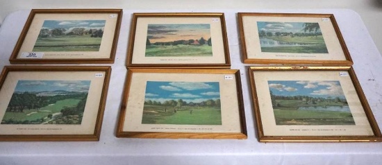 FRAMED PRINTS - CHERRY HILLS, BALTUSTROL, OAK HILL, OAKMONT, INVERNESS, OLY