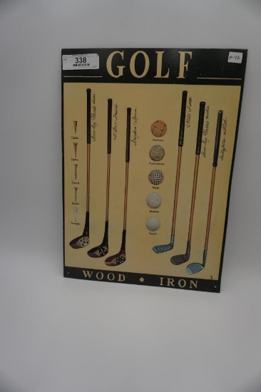 METAL GOLF SIGN