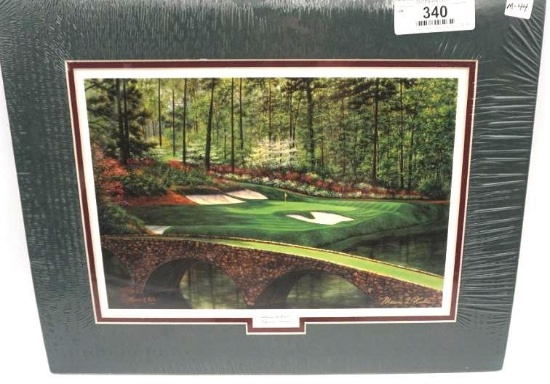 AUGUSTA #12 GOLDEN BELL MATTED PRINT