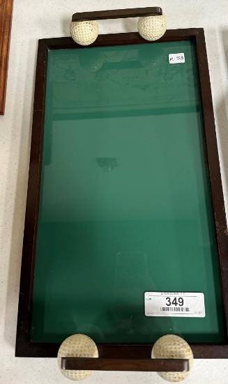 GOLF SERVING TRAY, 16.5" X 9.5"