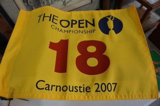 2007 CARNOUSTIE OPEN CHAMPIONSHIP FLAG - #18