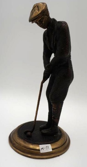 PUTTING GOLFER STATUE, 11.5" TALL
