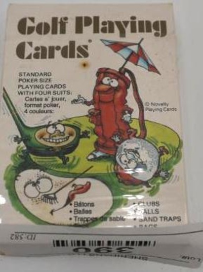 UNOPENED BOX OF GOLF PLAYING CARDS