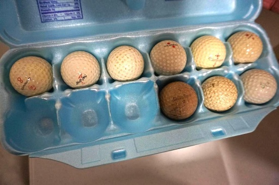 33 VINTAGE GOLF BALLS