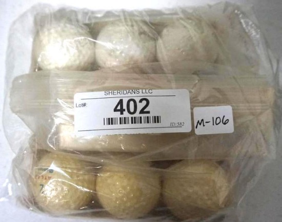 15 VINTAGE GOLF BALLS