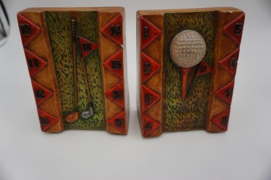 GOLF BOOK ENDS