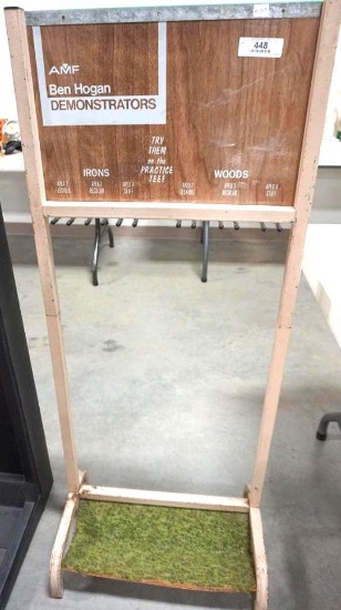 AMF BEN HOGAN DEMONSTRATORS DISPLAY RACK