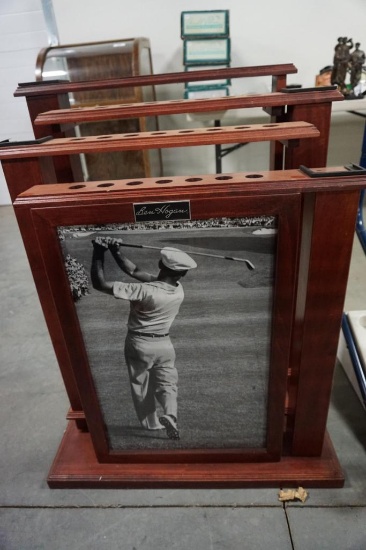 BEN HOGAN PICTURE CLUB RACK - HOLDS 31 CLUBS