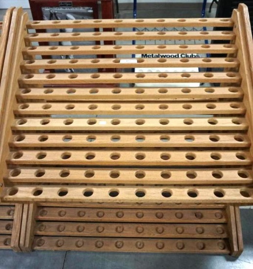 WOOD CLUB RACK - HOLDS 144 CLUBS