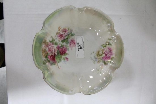 (7) HANDPAINTED SERVING BOWLS, ONE WITH CHIP