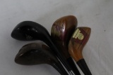 4 MISCELLANEOUS STEEL SHAFT WOODS