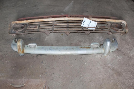 VINTAGE FORD GRILL; VINTAGE BUMPER
