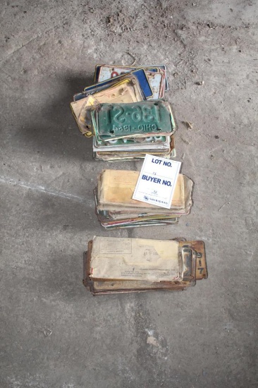 VINTAGE LICENSE PLATES 1917-1970S