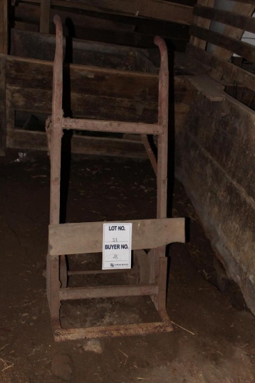 PRIMITIVE WOOD & IRON DOLLY