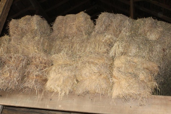 SEVERAL BALES OF OLD STRAW