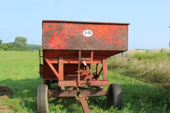 J&M GRAVITY BED WAGON (APPROX 100-BUSHEL)