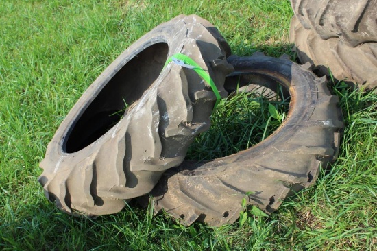 (2) SETS (12.4-28 & 11.2-28) TRACTOR TIRES