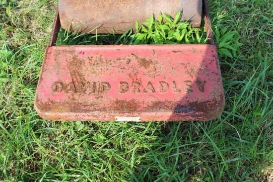 DAVID BRADLEY STAND ON LAWN ROLLER