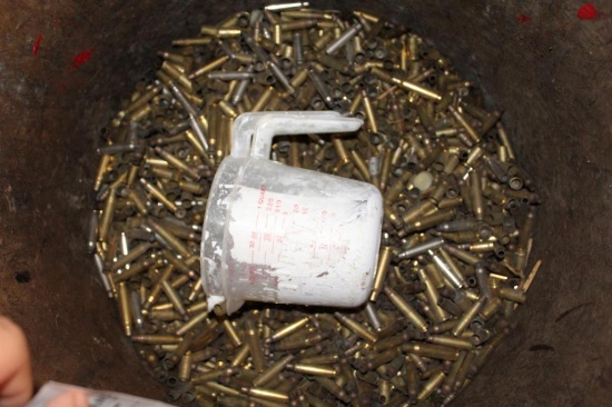 (2) BARRELS OF BRASS CARTRIDGES