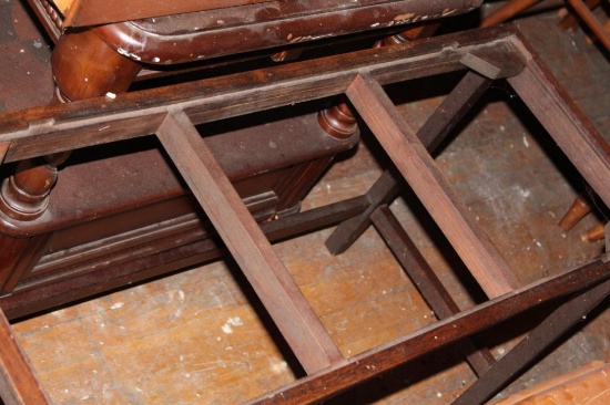 (3) END TABLES ((2) MISSING GLASS)