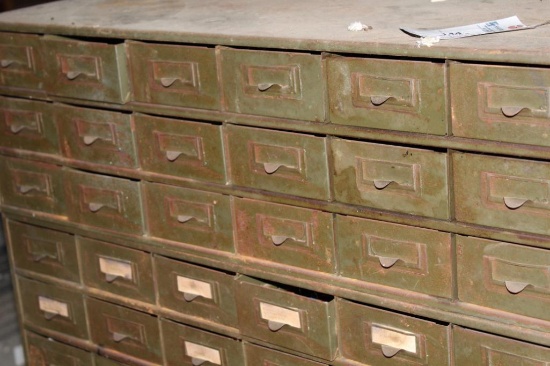36-DRAWER METAL PARTS CABINET