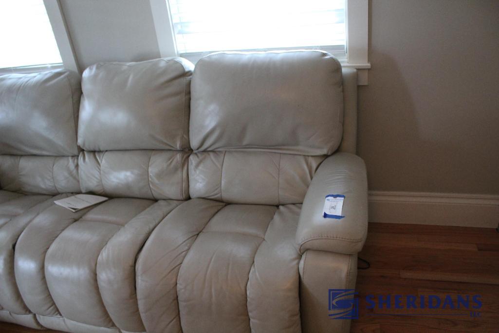 LAZBOY LEATHER POWER RECLINING SOFA Proxibid