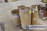 37-4: (5) PAPER BARRELS FULL OF CHAINS