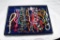 DISPLAY CASE OF VINTAGE COSTUME JEWELRY