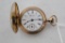 HAMPDEN POCKET WATCH (NON-RAILROAD GRADE; HUNT CASING) W/SERIAL #2821817 &