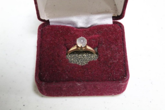 2.1 DWT, 14K GOLD RING; WEIGHT INCLUDES STONE