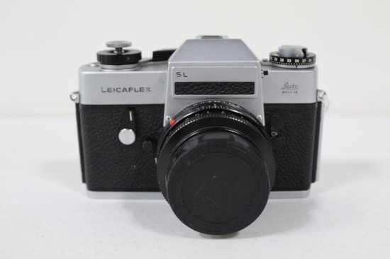 LEICA SL CAMERA, 1369XXX, 1973, WITH SUMMICRON 50MM F2, AND FRONT CAP