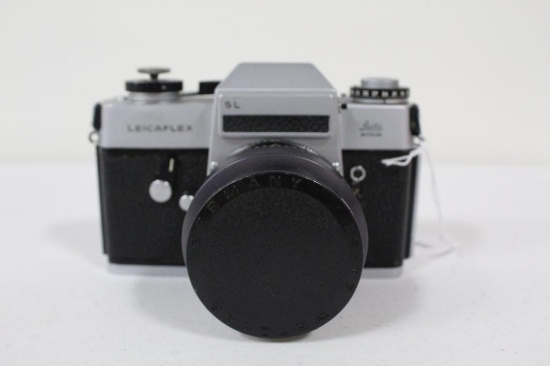 LEICAFLEX SL CAMERA, 1218XXX, 1968, WITH ELMARIT 35MM F2.8, HOOD AND CAP. L