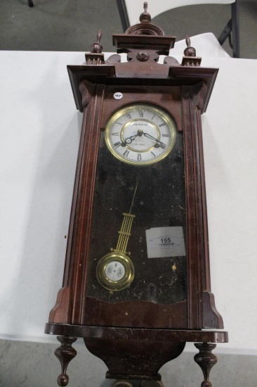 ROLENS 31-DAY REGULATOR CLOCK, 33", MISSING FINIAL