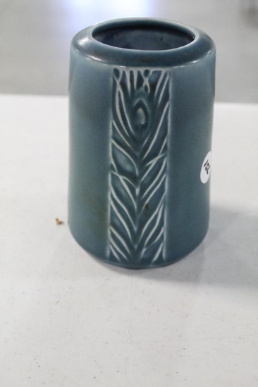1939 ROOKWOOD EMBOSSED VASE, 4.25"