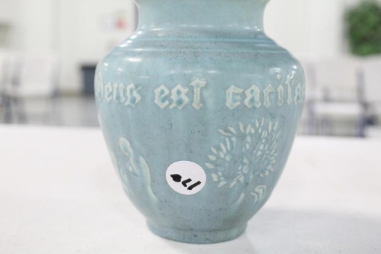 1934 ROOKWOOD VASE, NATIONAL CONFERENCE OF CATHOLIC CHARITIES, 5"