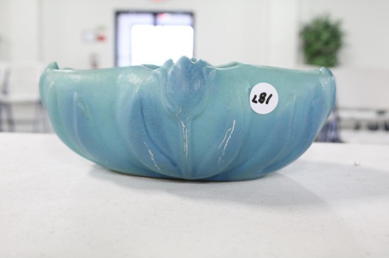 LARGE VAN BRIGGLE FLOWER FROG, 8.25" X 5"