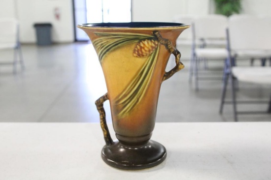 ROSEVILLE PINE CONE VASE, 6"