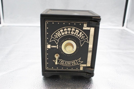 PLASTIC SAFE BANK, WESTERN CLAIM CO.,4.25" X 4.5" X 6.75"