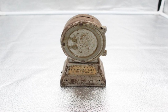 THE STRONGEST SAFE IN THE WORLD BANK", 4" X 2.5" X 5"