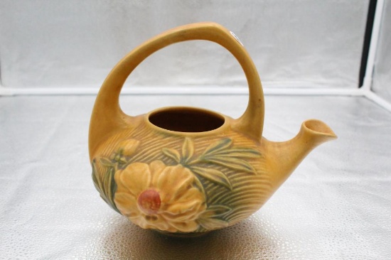ROSEVILLE PEONY TEAPOT, MISSING LID