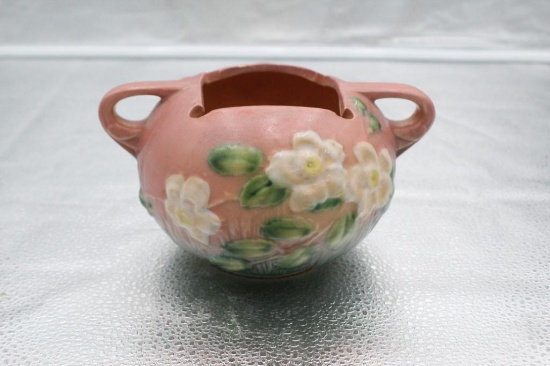 ROSEVILLE WHITE ROSE BOWL, 4"
