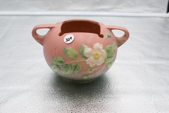 ROSEVILLE WHITE ROSE BOWL, 4"