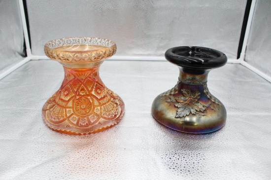 (1) NORTHWOOD GRAPE AND CABLE PUNCH BOWL BASE, (1) IMPERIAL GLASS PUNCH BOW