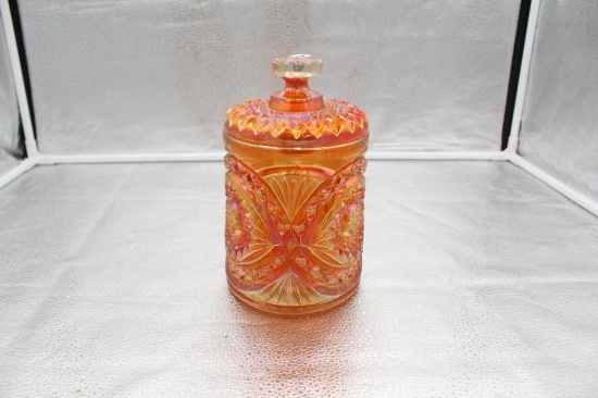 IMPERIAL HOB STAR MARIGOLD BISCUIT JAR