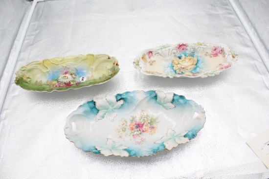 (3) GERMAN SERVING PIECES