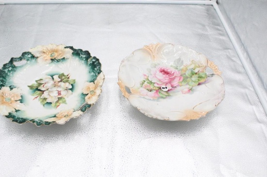 (2) RS PRUSSIA HANDLED SERVING BOWLS, 10.5"