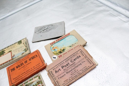 (8) BOOKLETS OF POSTCARDS INCLUDING DAYTON FLOOD