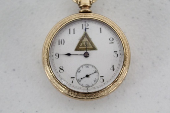 WALTHAM POCKET WATCH (NON-RAILROAD GRADE; OPEN FACE CASING) W/SERIAL #40735