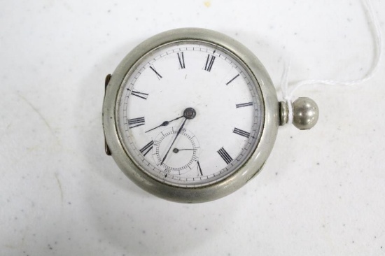 WALTHAM POCKET WATCH (NON-RAILROAD GRADE; OPEN FACE CASING) W/SERIAL #16266
