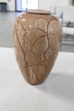 1947 ROOKWOOD EMBOSSED FLORAL VASE, 9.5